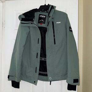 Dope Divine Snowboard Jacket Faded Green Small